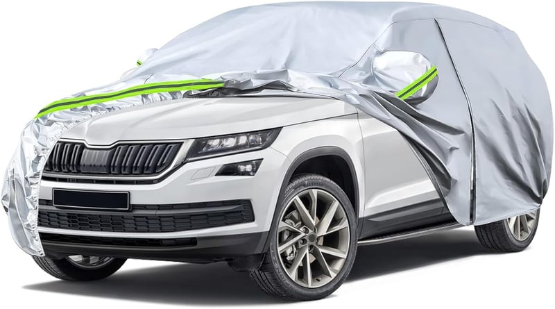 Skoda Kodiaq autótakaró ponyva - vízálló, légáteresztő, ezüst, 2016-2023 modellekhez