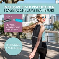 WELLRELAXX Hula Hoop Karika Felnőtteknek | 0,9kg | 90cm | 8 Részes Fogyasztó Hullahopp Abroncs Kezdőknek Táskával 4
