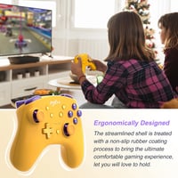 PXN 9607X Sárga Vezeték Nélküli Switch Pro Kontroller Turbóval és NFC Amiibo Támogatással 7