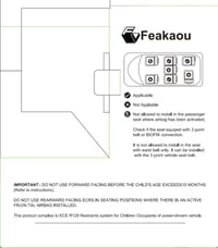 360°-ban Forgatható ISOFIX Gyerekülés i-Size (ECE R129/E4) Újszülöttől 12 Éves Korig, 40-150 cm, 0+1/2/3 Csoport, Hátrafelé Néző, Piros-Fekete 8