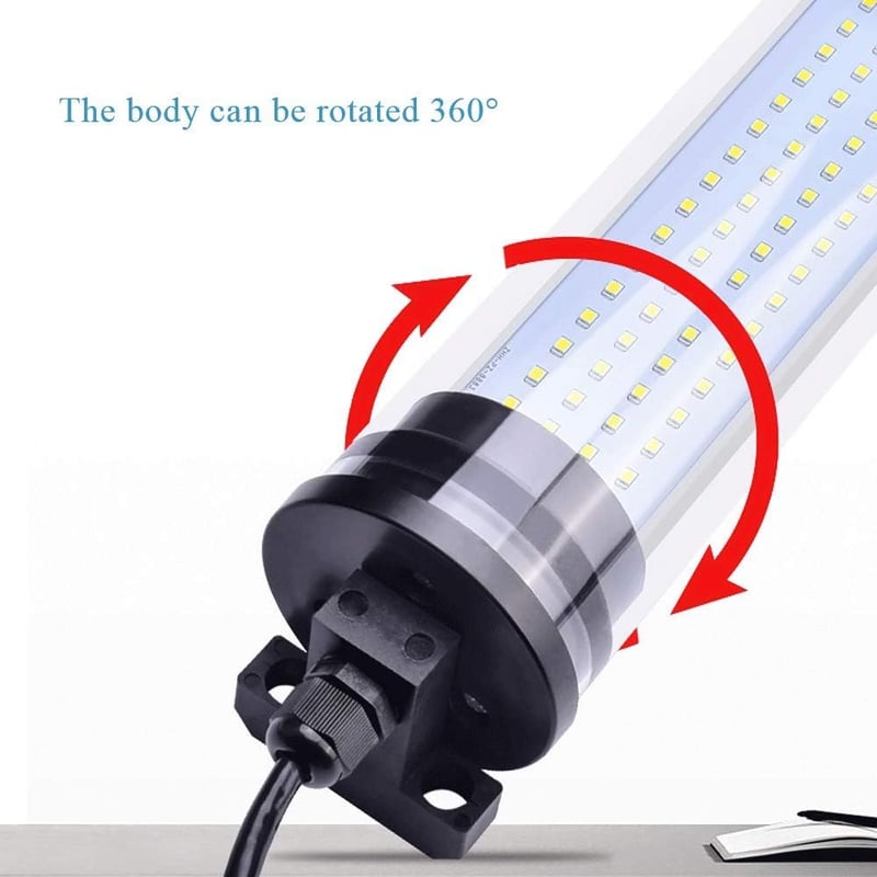 360° Forgatható CNC Munkalámpa - 18W LED Műhelylámpa Ipari Gépekhez, Garázsba - 500mm Vízálló Világítás 220V 1659 Lumen