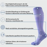 360 RELIEF Ciorapi compresivi pentru bărbați și femei - Șosete de susținere pentru probleme circulatorii 3