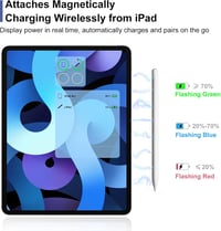 KEEPRO iPad ceruza 2. generáció - Mágneses töltésű, dőlés-érzékeny aktív toll iPad Pro, Air és Mini modellekhez 3