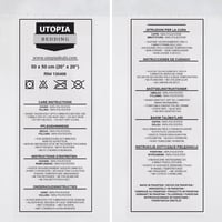 Utopia Bedding 2 db-os fehér párna belső, 50x50 cm-es töltelék díszpárnához 10