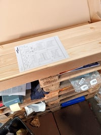 vidaXL tömör fenyőfa fejtámla 100x104 cm – hibás, 2 db B — hibás, alkatrésznek: 2 db B típusú faelem hiányzik (állapot: lásd a 2. képet) 2
