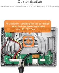 RETROFLAG PiStation Raspberry Pi 4 ház hűtőventilátor HDMI kábellel 12