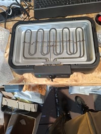 Grătar electric de masă Severin PG 8595, ceramică fără PFAS, 2000W — defect, pentru piese: nefuncțional (stare: vezi a 2-a poză) 2