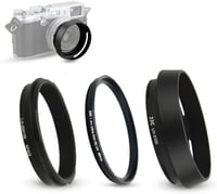 Fujifilm X100 sorozat és X70 napellenző UV szűrővel - LH-X100 helyettesítő 1