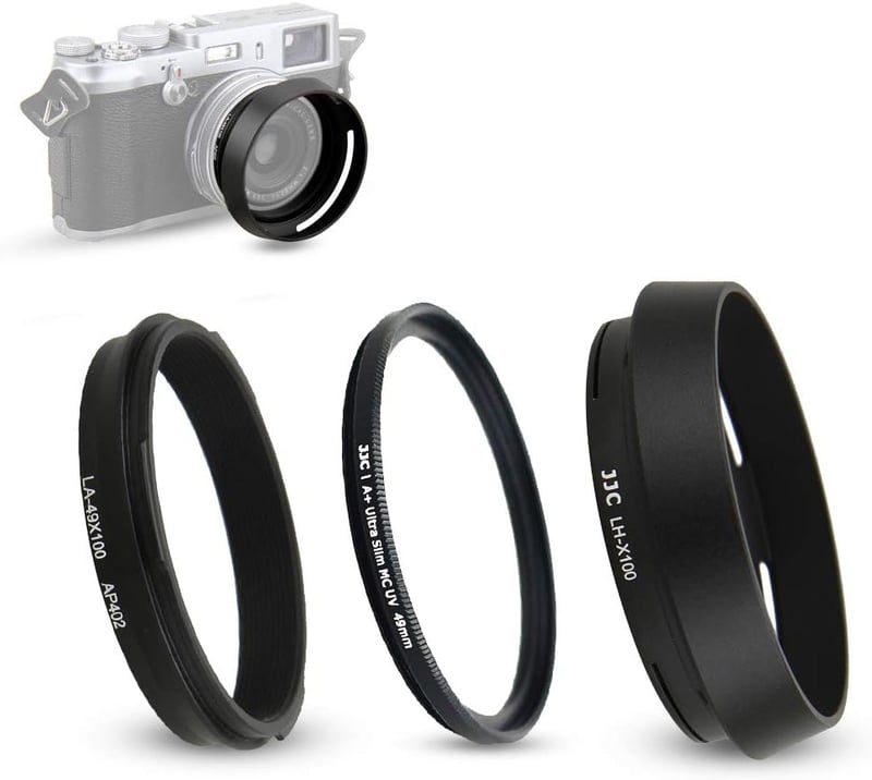 Fujifilm X100 sorozat és X70 napellenző UV szűrővel - LH-X100 helyettesítő