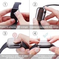 Apple Watch Series 7 41mm Védőtok - Misxi Ultravékony Edzett Üveg Átlátszó Tok 9