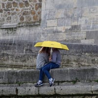 Vicloon Sárga Mini Esernyő UV Védelemmel, Arany Fogantyúval, 6 Bordás 7