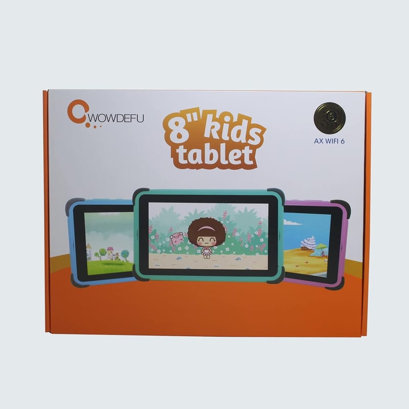 CWOWDEFU 8 Colos Rózsaszín Gyerektablet 32GB WiFi Android Szülői Felügyelettel