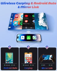Hikity [2+64GB] Android 13 Autórádió 10.1" Érintőképernyővel - Vezeték Nélküli CarPlay, GPS, Bluetooth, WiFi - Mitsubishi ASX, Citroen C4, P 3