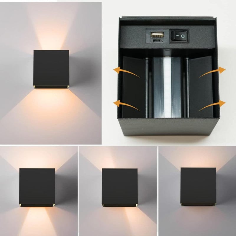 Távirányítós RGB Fali Lámpa 16 Színnel - Akkus, Mágneses