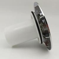 WAWULE Zuhanylefolyó Fedél 90mm/115mm Viega Tempoplex Rendszerhez - Króm Rozsdamentes Acél Hajfogóval, Könnyen Tisztítható 5
