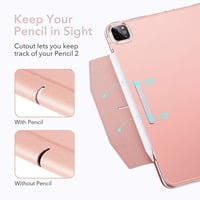 Apple iPad Pro 11 (2021) rózsaszín védőtok állvánnyal, 3. generációs 2