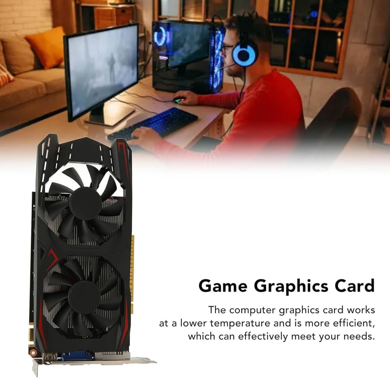 Sxhlseller GTX1050Ti 4GB GDDR5 Gamer Videokártya - 128-bit, Dual Fan, VGA/DVI/HDMI Csatlakozók, 1080p Full HD Támogatás, PCI-Express x16, NV