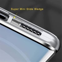 Samsung Galaxy S21 Ultra 5G mágneses tok - 360°-os védelem, ezüst alumínium keret, edzett üveg 3