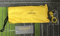 Vicloon Sárga Mini Esernyő UV Védelemmel, Arany Fogantyúval, 6 Bordás 9
