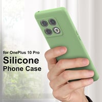 OnePlus 10 Pro 5G ütésálló szilikon tok - Fekete, karcmentes védelem 2