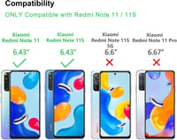 Xiaomi Redmi Note 11/11S Csúsztatható Kamerás Védőtok 360° Gyűrűvel és Mágnessel 2
