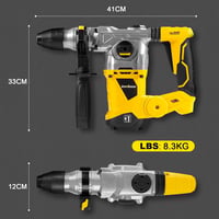 ENVENTOR SDS-Plus Fúrókalapács 1500W, 6 Joule, 4 Funkciós Vésőkalapács Vibrációcsökkentő Fogantyúval, 4500 BPM, 32mm Betonhoz, Fémhez, Fához 8