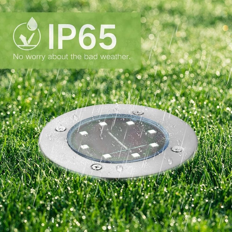 Joomer 12 db-os LED-es napelemes kerti lámpa szett, fehér fényű, vízálló