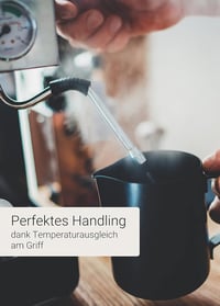 Lambda Coffee Rozsdamentes Acél Barista Tejkiöntő 350 ml - Tejhabosító Kancsó Latte Art Készítéséhez, Mosogatógépben Mosható 4