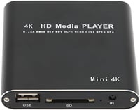 Bewinner 4K médialejátszó - Hordozható HDMI/USB lejátszó 5TB-ig, távirányítóval 1