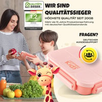 LUNCH HERO Szivárgásmentes Gyermek Uzsonnás Doboz Elválasztókkal - BPA-mentes Bento Box Iskolába és Óvodába - Mosogatógépben Mosható 7