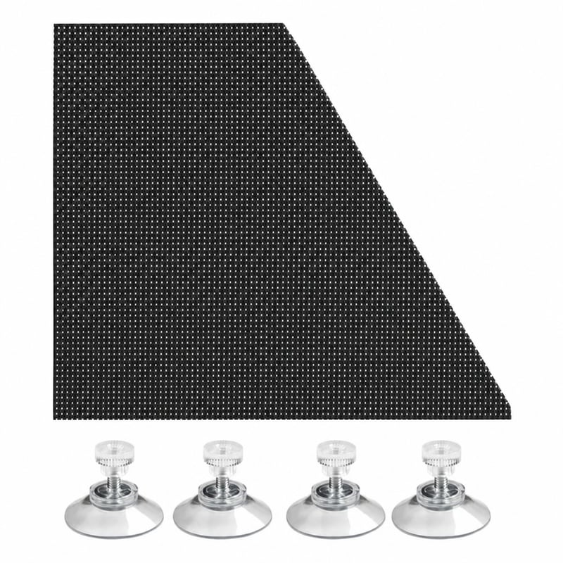 Pružná slnečná clona Gardinia do auta a na okná, čierna, 100 x 150 — z hlavného produktu je odrezaný väčší kus (stav: pozri 2. obrázok)