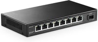 YuLinca 8 portos 2.5G hálózati switch 10G SFP-vel, ventilátor nélküli 1