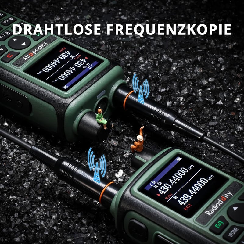Radioddity GC-5 kétsávos amatőr walkie-talkie, 999 csatorna, nagy hatótáv