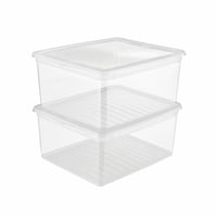 Priehľadný úložný box keeeper Bea so systémom Air Control, súprava 2 ks, 18 l, 39x33,5x18 cm 2