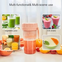Hordozható Smoothie Készítő Mini Mixer 300ml - USB Tölthető, 4 Pengés 3