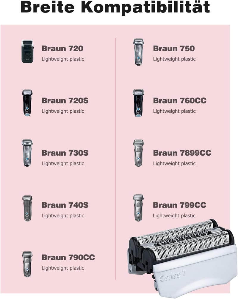 Braun Series 7 borotvafej, 2db - Kompatibilis 720s, 730s, 740s, 750, 760cc modellekkel