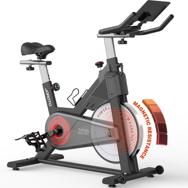 JOROTO Mágneses Szobakerékpár - LCD Kijelzős, Szíjhajtású, 150kg Teherbírású Edzőgép
