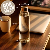 Luckymoose Nagy Űrtartalmú Üvegpalack 675 ml - Stílusos Ivópalack 6