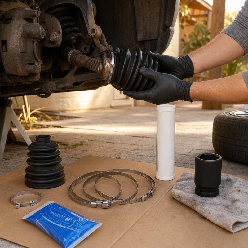 Kit mentenanță planetară: burduf + 4 coliere + spray lubrifiant + cheie tubulară 31 mm
