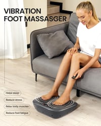 RENPHO Elektromos Lábmasszírozó 20 Sebességgel, 5 Üzemmóddal, Távirányítóval - Talpi Izomfeszülés és Plantáris Fasciitis Enyhítésére 8