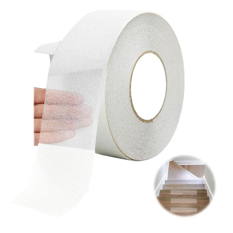 JHDZ Csúszásgátló Szalag 5cm x 10m - Átlátszó Vízálló Öntapadós Biztonsági Csík Lépcsőre, Fürdőszobába, Konyhába, Medencéhez