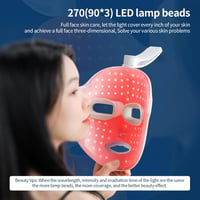 IeBilif Vezeték Nélküli LED Arcmaszk 7 Színű Fényterápiával - 270 LED Gyönggyel, Újratölthető Arcfiatalító és Bőrfeszesítő Szépségápoló Eszk 7