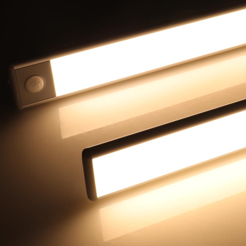 DA LIGHT USB-s mozgásérzékelős LED szekrényvilágítás, 20cm, 3000K meleg fehér, újratölthető