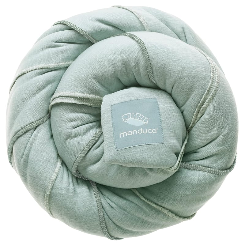 manduca Sling Rugalmas Babahordozó Kendő Újszülötteknek 3,5 kg-tól 15 kg-ig, Puha Bio Pamut Jersey Anyagból, Univerzális Méret, Menta Színbe