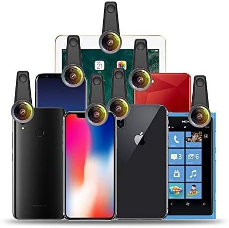Apexel 6 az 1-ben okostelefon kamera lencse szett iPhone és Samsung készülékekhez