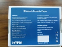 MYPIN Bluetooth kazettás walkman - MP3 konvertáló és lejátszó 3,5mm-es kimenettel 10