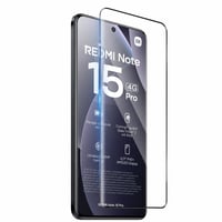Funrae Ochranné tvrdené sklo na displej Xiaomi Redmi Note 15 Pro 4G 9H + ochranné sklo na fotoaparát, 0,33 mm, úplné pokrytie, 3D (1+sada) — 1-dielna sada 2