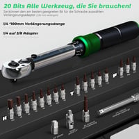 Profi Park Tool 1-25Nm nyomatékkulcs készlet kerékpárhoz, 13 részes 3