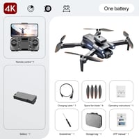 Goolsky LS-S1S 4K Drón - Profi Kamerás Quadcopter Akadályérzékelővel és Optikai Pozicionálással 9