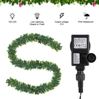 SALCAR 3 méteres LED-es fenyőgirland - 100 izzós karácsonyi dekoráció 3